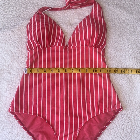 Classic Nautical Red and White One Piece Swimsuit - Picture 12 of 12